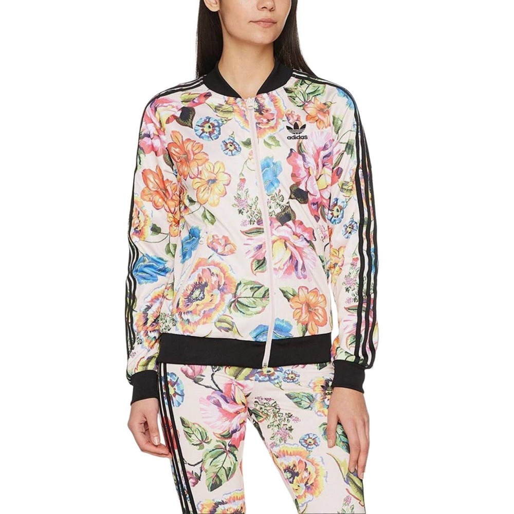 Adidas Originals X Farm Floralita Track Jacket and Tights Set - Picture 2 of 14